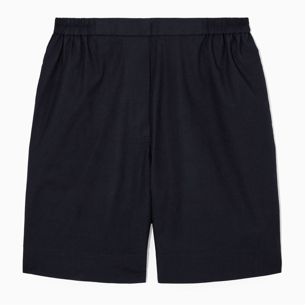 COS Twill Pull-On Black Shorts Size Small